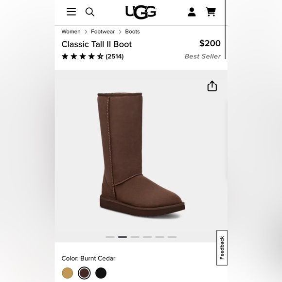 Brown Tall Uggs Size 8 - Picture 4 of 5